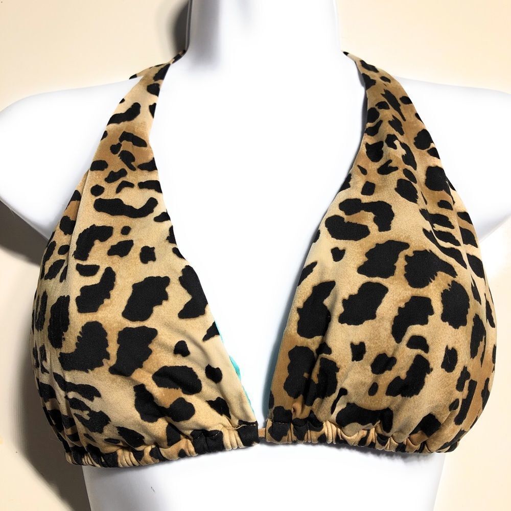 VIX Leopard Print Bikini Top‎